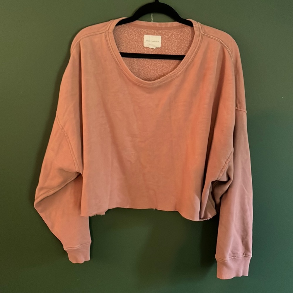 AE raw hem sweatshirt